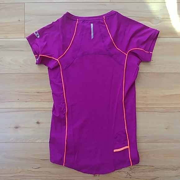 NWT Icebreaker merino flash short sleeve purple XS - Picture 3 of 8